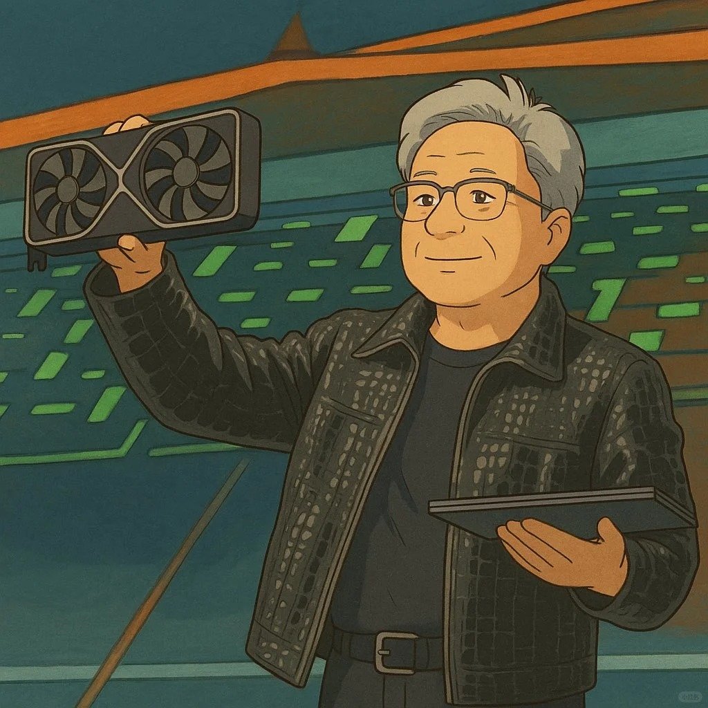 Ghibli-style landscape with castle