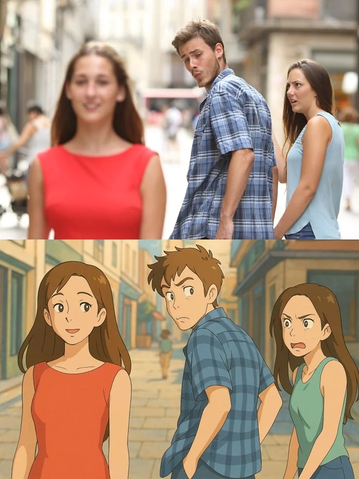 Ghibli-style forest scene